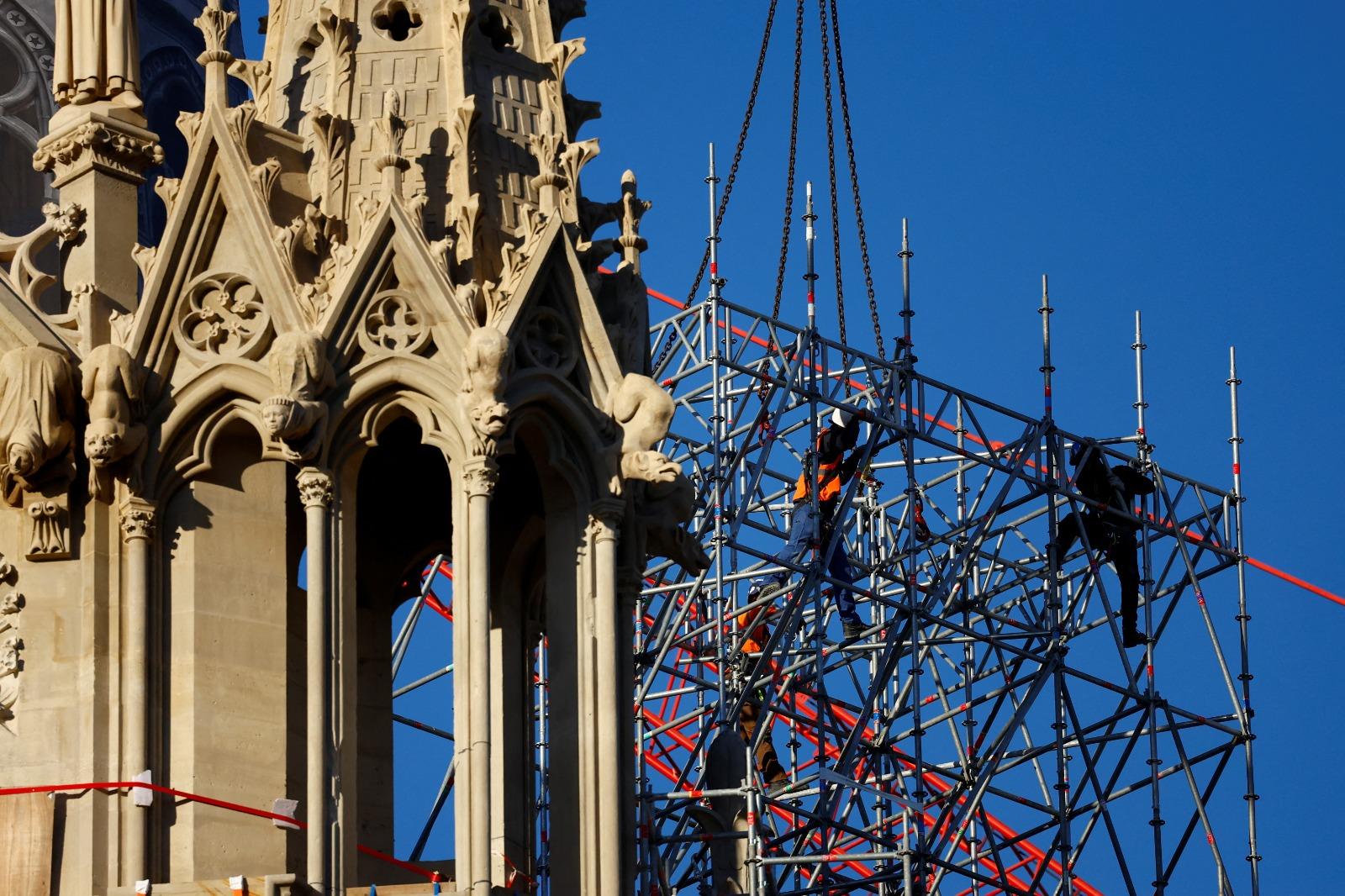 巴黎聖母院將在2024年12月重開。(路透社)