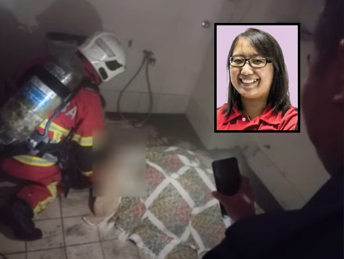 31歲的華裔女子Vivian John,不幸倒斃於浴室內。(互聯網)