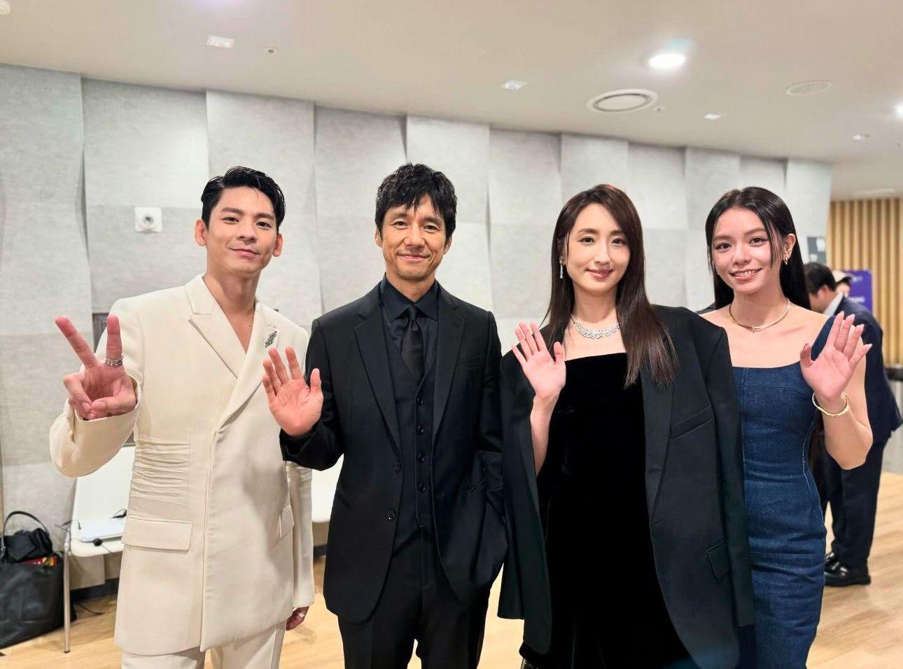 西島秀俊亦在IG分享跟林柏宏、柯佳嬿、宋芸樺的合照。