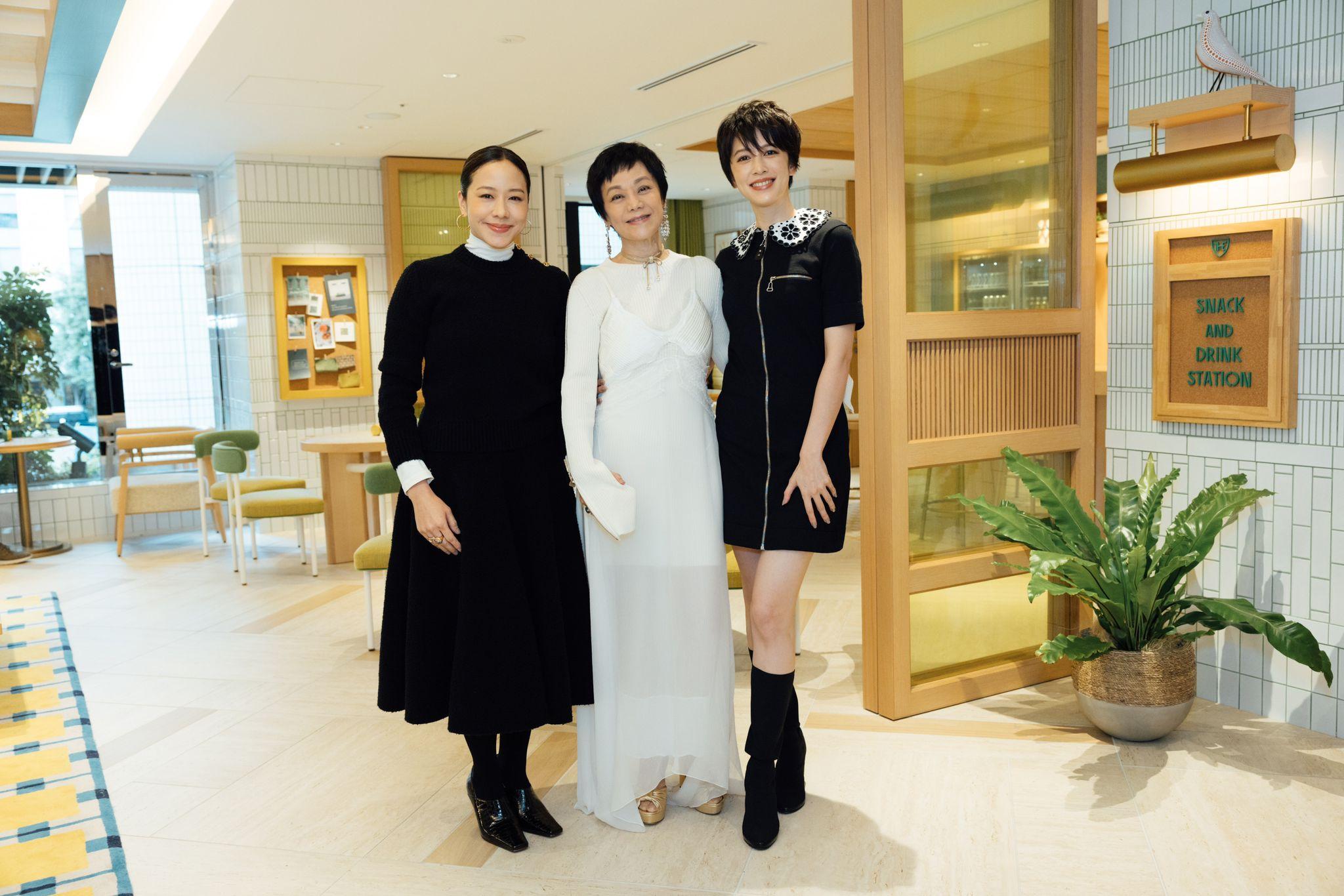 林嘉欣與張艾嘉及《女兒的女兒》團隊亮相。