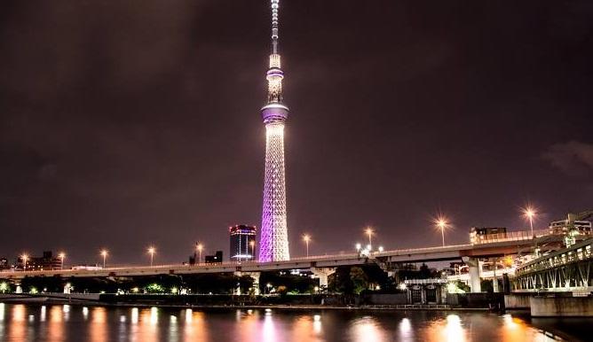 第4名東京都,晴空塔夜景。(互聯網)