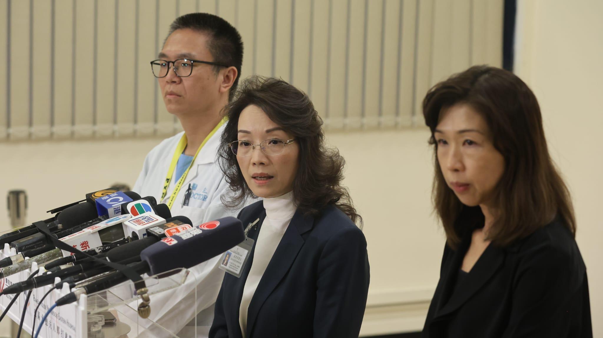 東區醫院表示,一名76歲男病人肺支氣管被錯置鼻胃喉管。