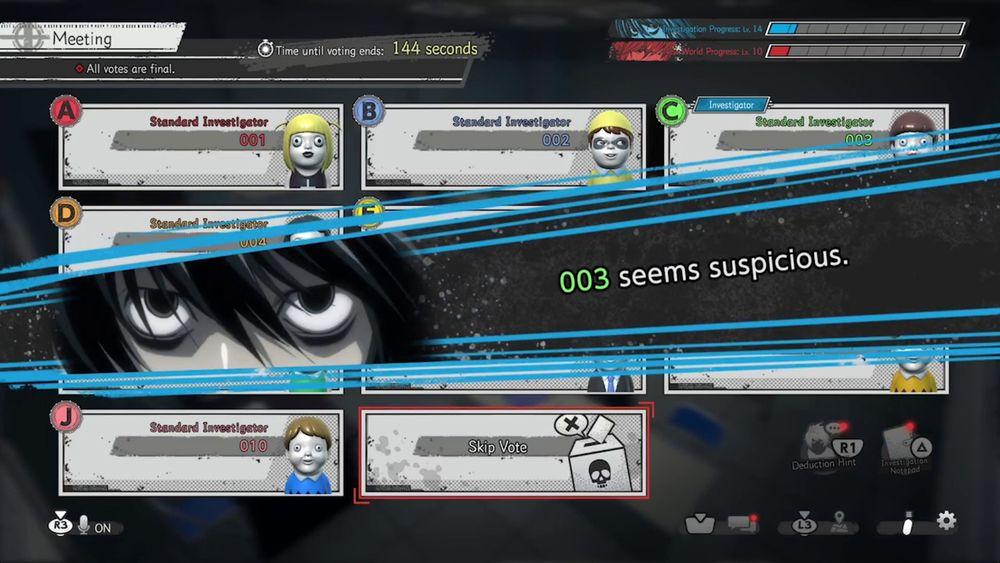 L 在搜查時可以下達指令或誘導會議,藉此縮小嫌疑人範圍,提高推理效率。