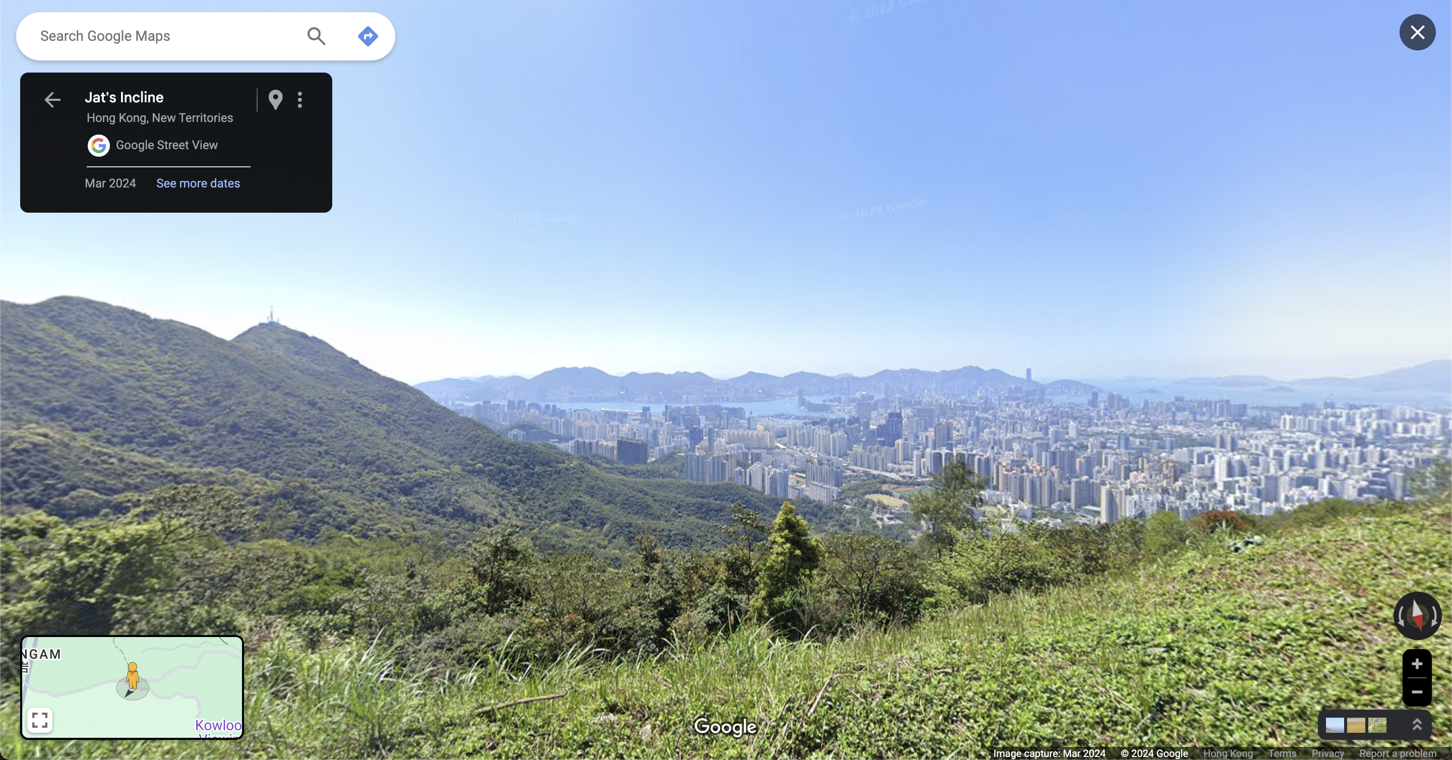 Google Maps新功能|在衛奕信徑第四段上,欣賞自然景觀。