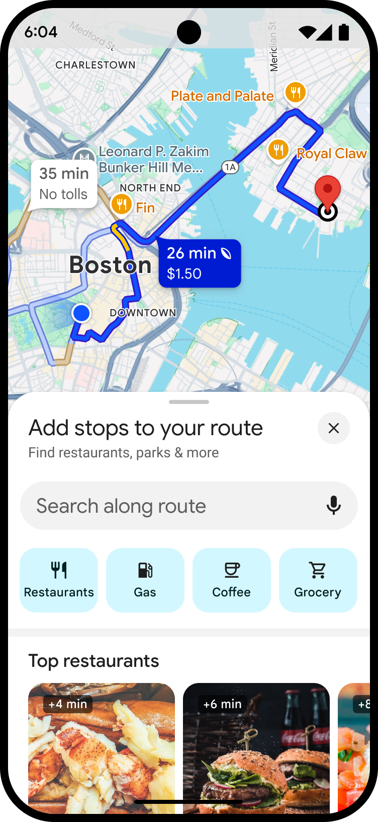 Google Maps新功能|新增停靠站點可顯示沿途店舖。