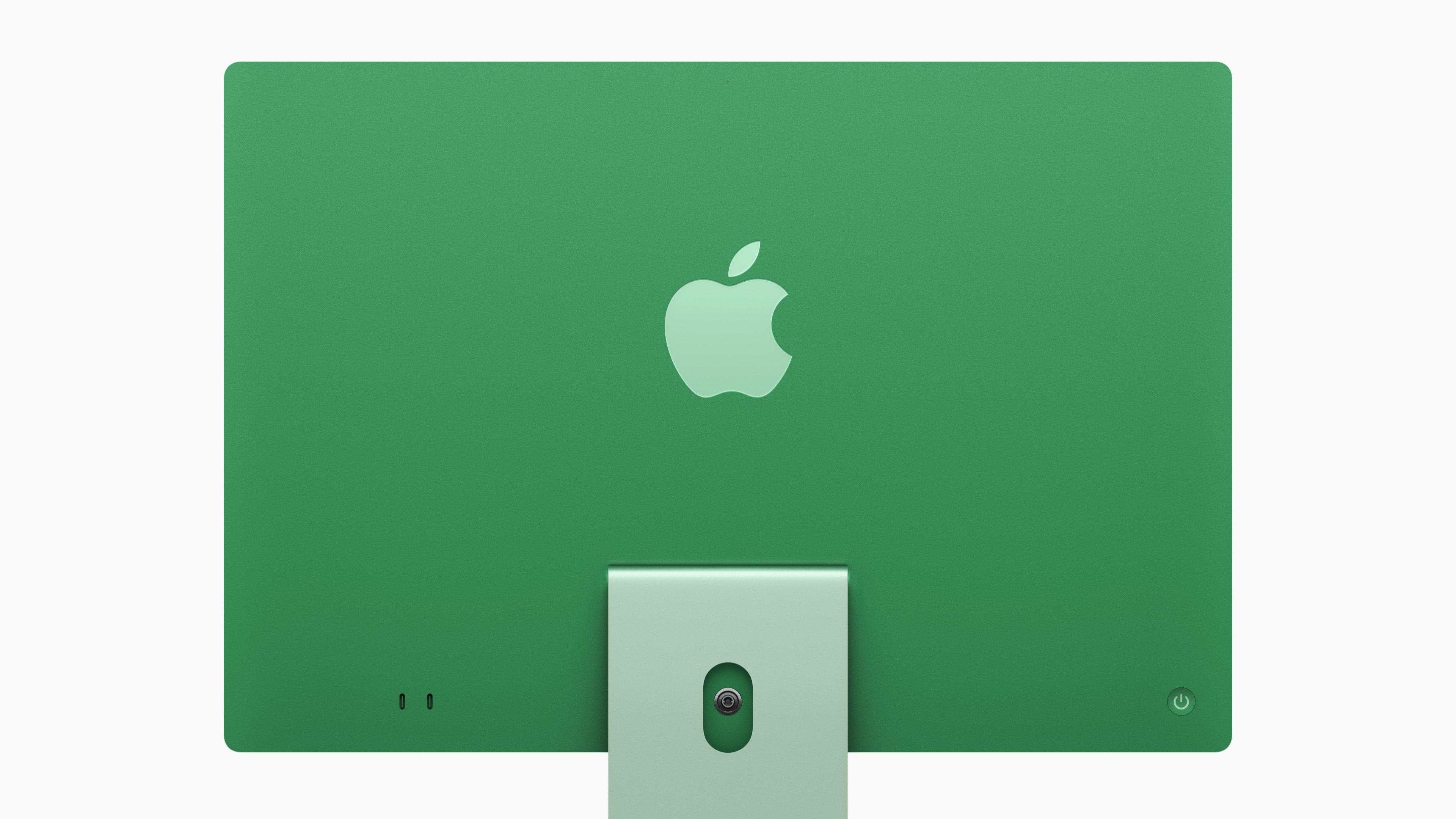 iMac背面用色大膽,全新色調富細膩層次。