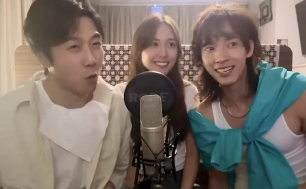 張明偉與許椅榕一齊拍片,又一齊為動畫重新配音,更不時PO出對方視角的照片,一同打卡。