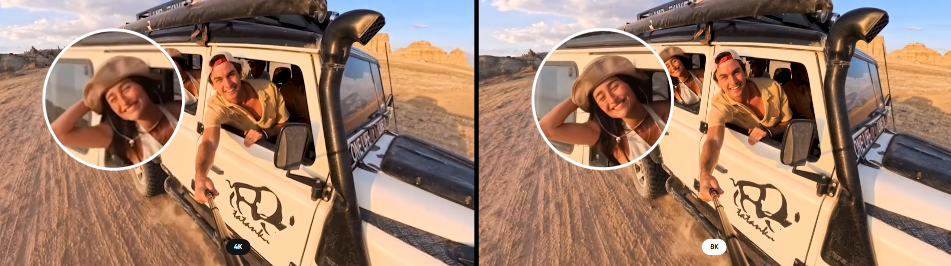 Insta360 Ace Pro 2的8K拍攝可拍出清晰細節。