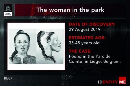 國際刑警「Identify Me」行動公布的女性受害者資訊。(互聯網)