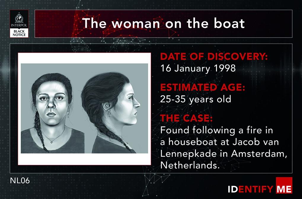 國際刑警「Identify Me」行動公布的女性受害者資訊。(互聯網)