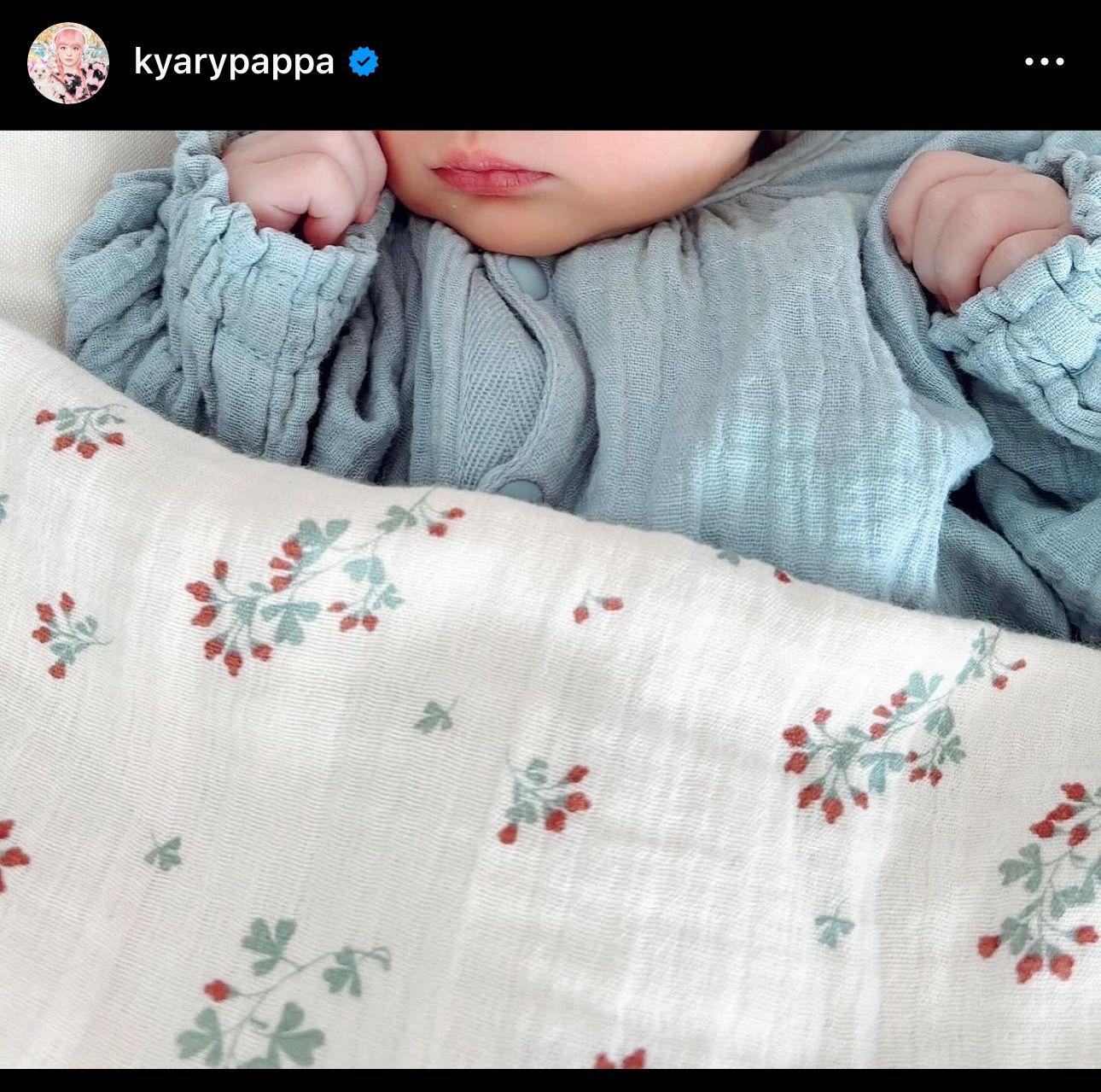 KPP昨日在個人IG貼出BB照片。