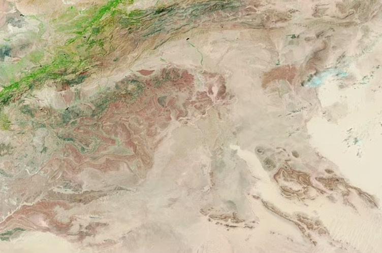 此為摩洛哥9月經歷強降雨前地貎。(互聯網)