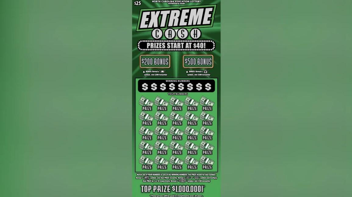 美國Extreme Cash刮刮樂。(互聯網)