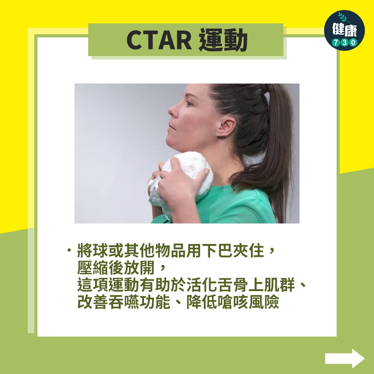 中風復健運動改善吞嚥困難|CTAR運動(am730製圖)