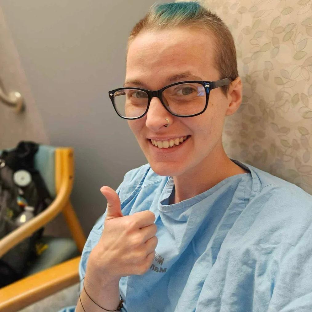 奈廷格爾樂觀面對病情。(互聯網)