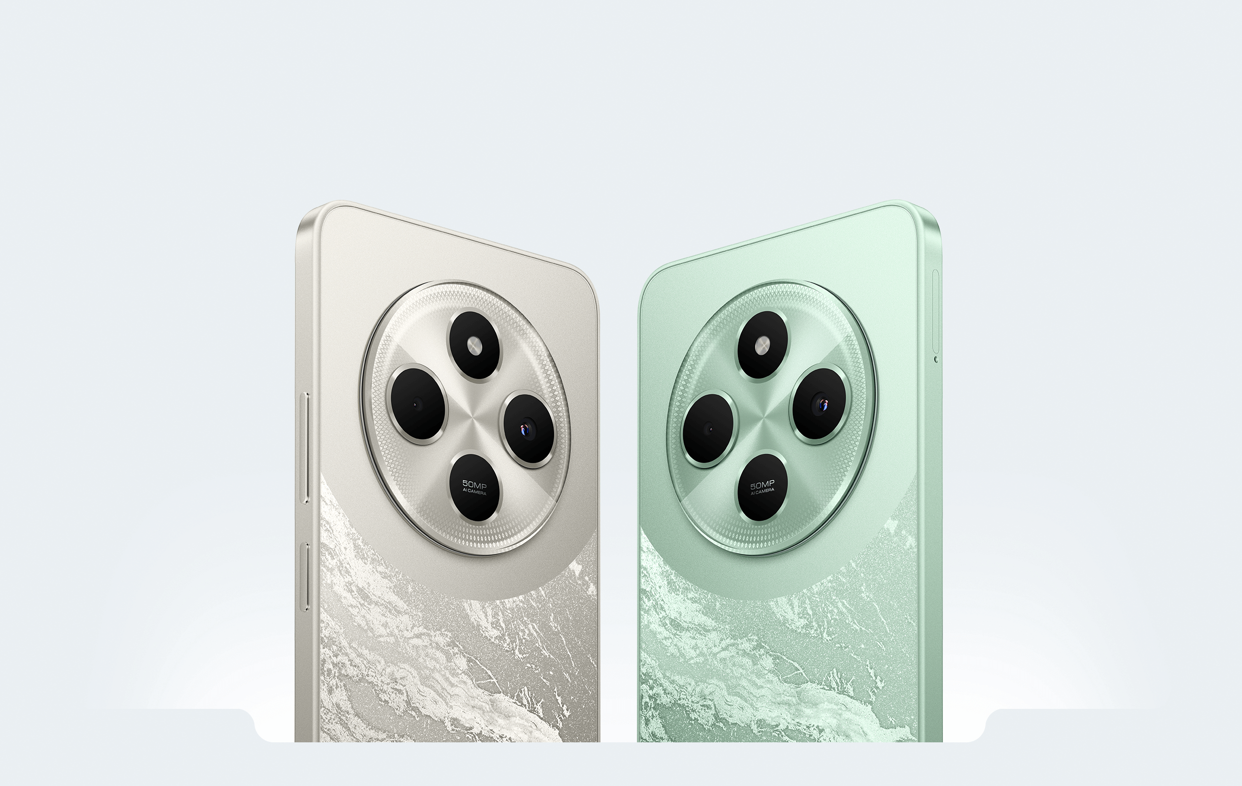 POCO C75岩石質感有特色,相機模組置中圓形設計。