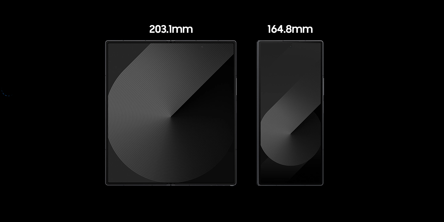 Samsung Galaxy Z Fold特別版兩個屏幕亦有增大。