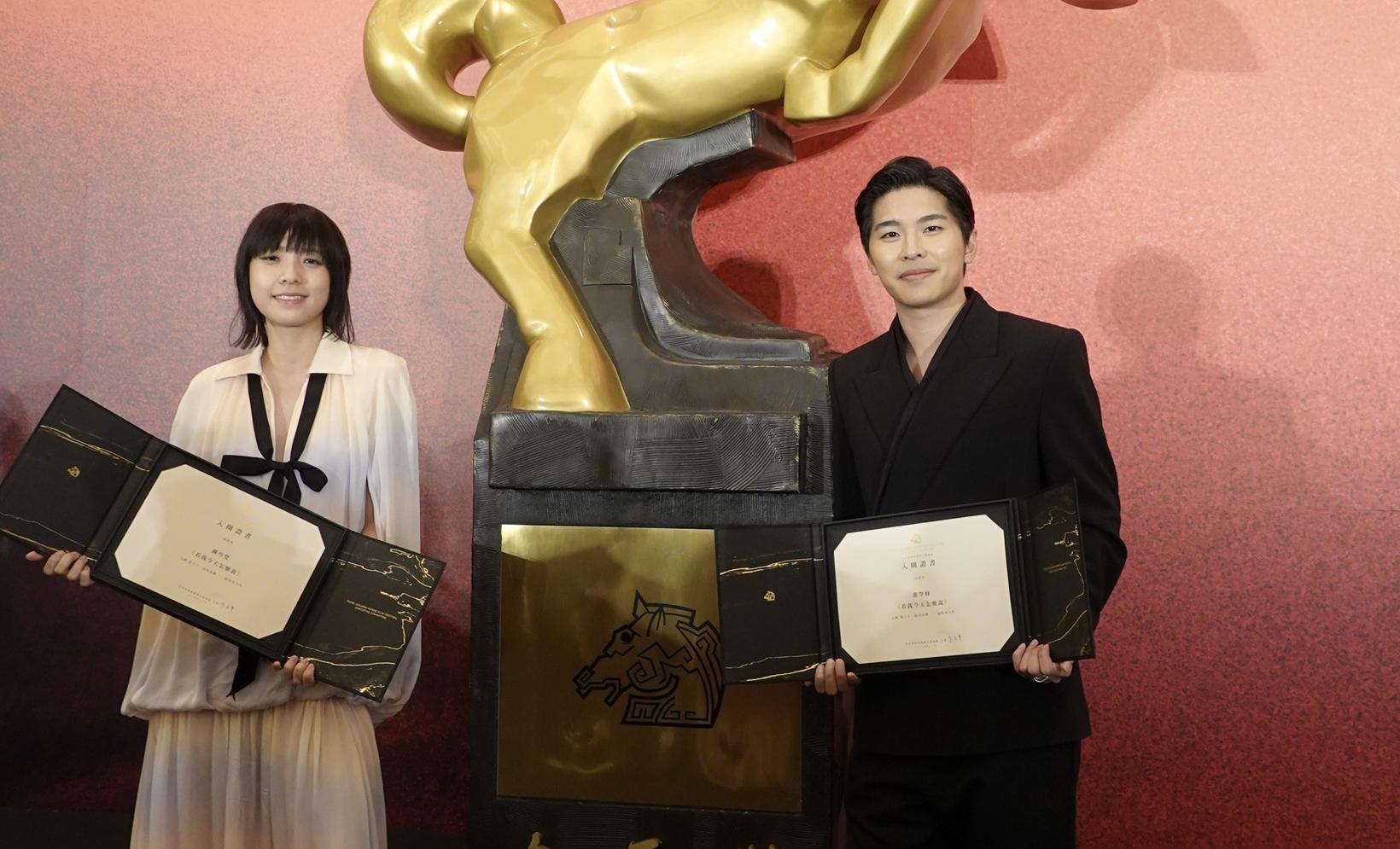 游學修和鍾雪瑩憑《看我今天怎麽說》角逐金馬影帝影后。