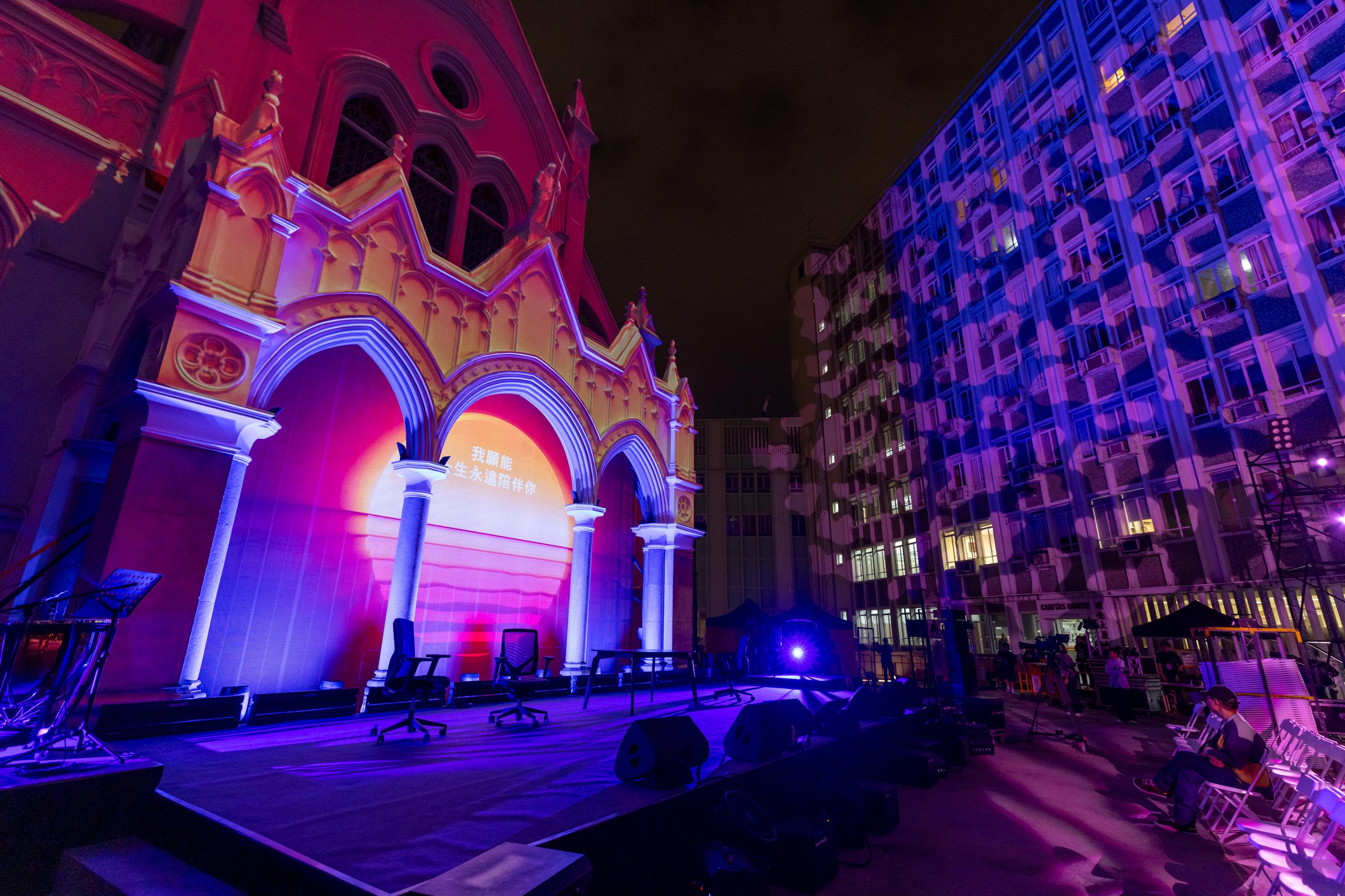 一級歷史建築香港天主教聖母無原罪主教座堂成就美不勝收夢幻場景。