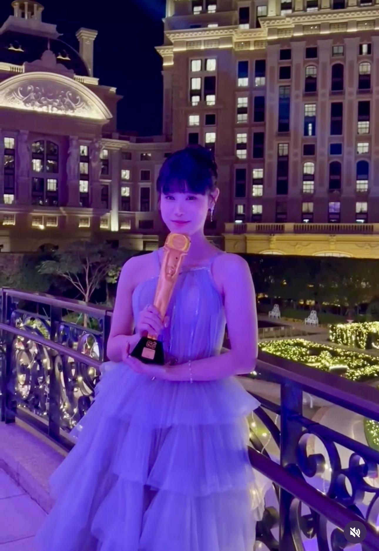 古佩玲在《萬千星輝頒獎典禮2023》勇奪「最具潛質新人」。