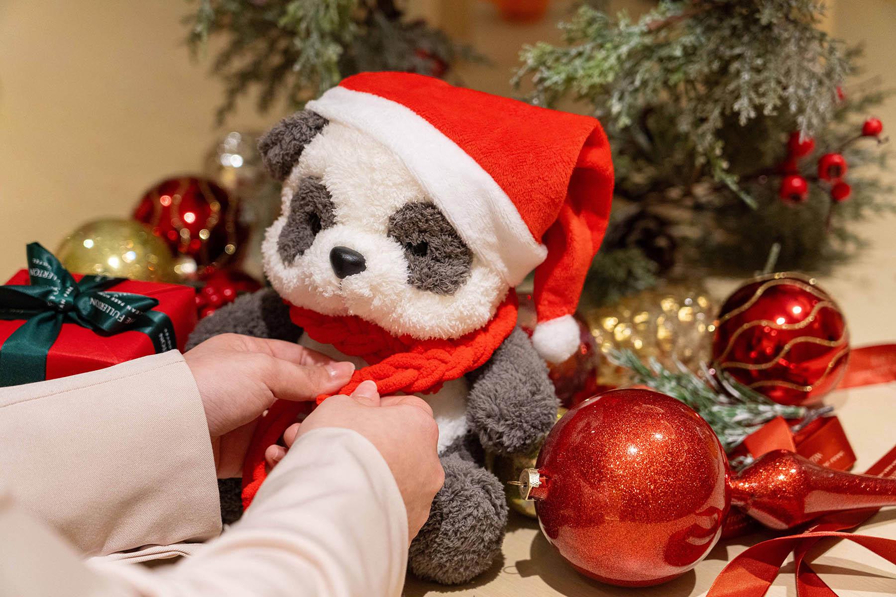 富富熊貓聖誕頸巾工作坊