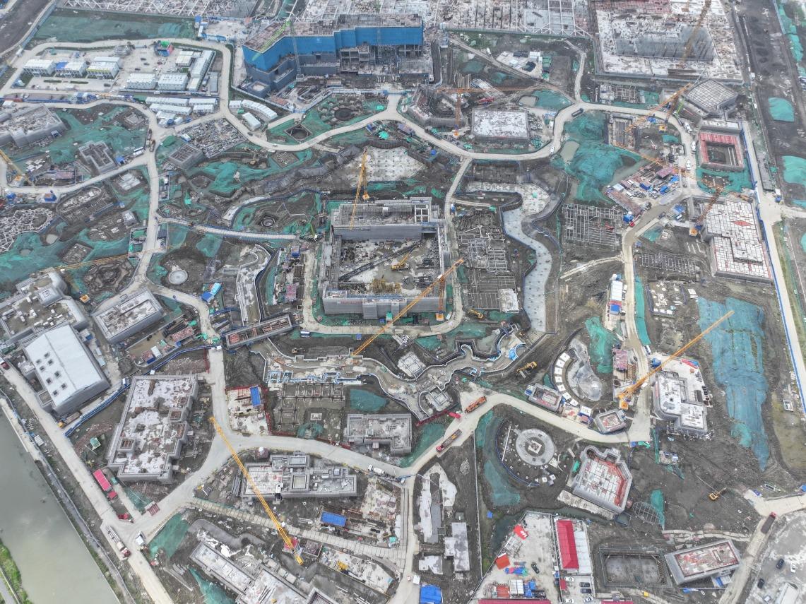 上海樂高樂園的建設工程進展順利。(圖片來源:視覺中國)