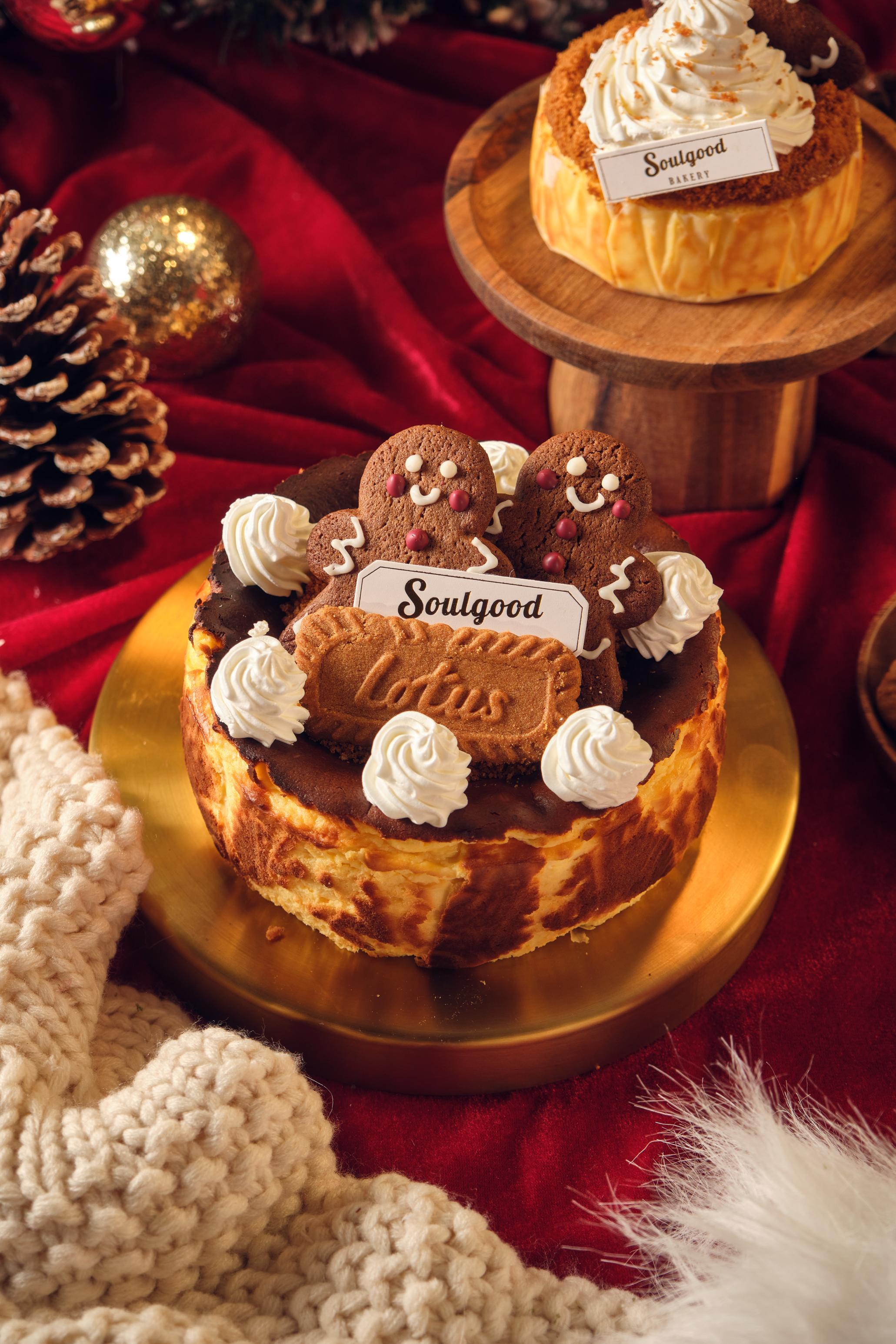 焦糖脆脆薑餅人巴斯克蛋糕(6吋$620)