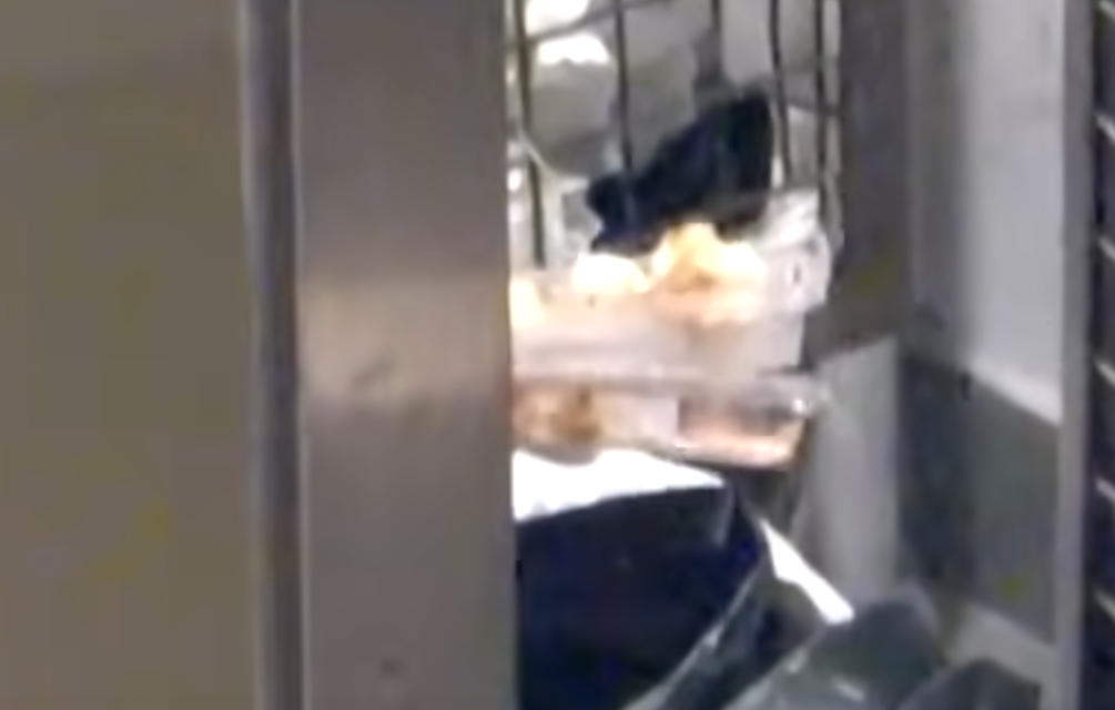 「刺身姐」就每晚在垃圾桶中「尋寶」,然後再將一袋袋的垃圾帶到酒樓後門「處理」,她將垃圾堆入面執來賣相尚好的刺身,徒手將其「重新整理」及「拼砌」成刺身飯及花之戀壽司,再重用壽司店本身的包裝盒低價出售,整個衛生情況極度惡劣,令人毛骨悚然。(東張西望截圖)