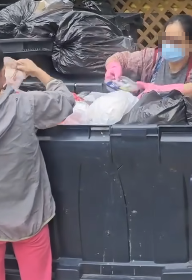 港島一個垃圾站,有三名外籍女子摷一個大型垃圾箱,從中擸走大批「過期肉」滿載而歸,拍片的目擊者猜測她們是外傭,稱:「唔係咁X樣買餸呀嘛?」。facebook群組「聘請工人姐姐關注組」