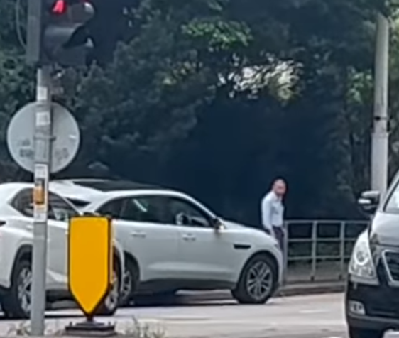 近日網上流傳一段影片及多張照片,見到一輛白色私家車於九龍灣常悅道及宏照道交界,剷上行人路至零碳天地門口停下,女司機無視行人,於行人路行駛一段距離後,始駛回常悅道離開。