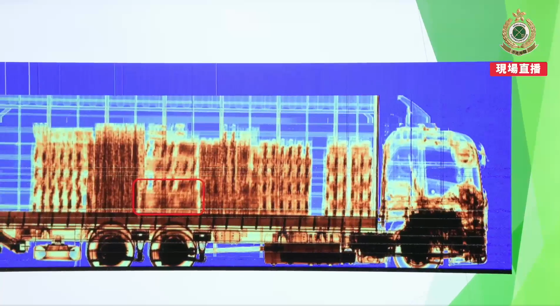 落馬洲口岸貨車涉走私3200萬元燕窩 海關拘58歲司機(海關Facebook直播)