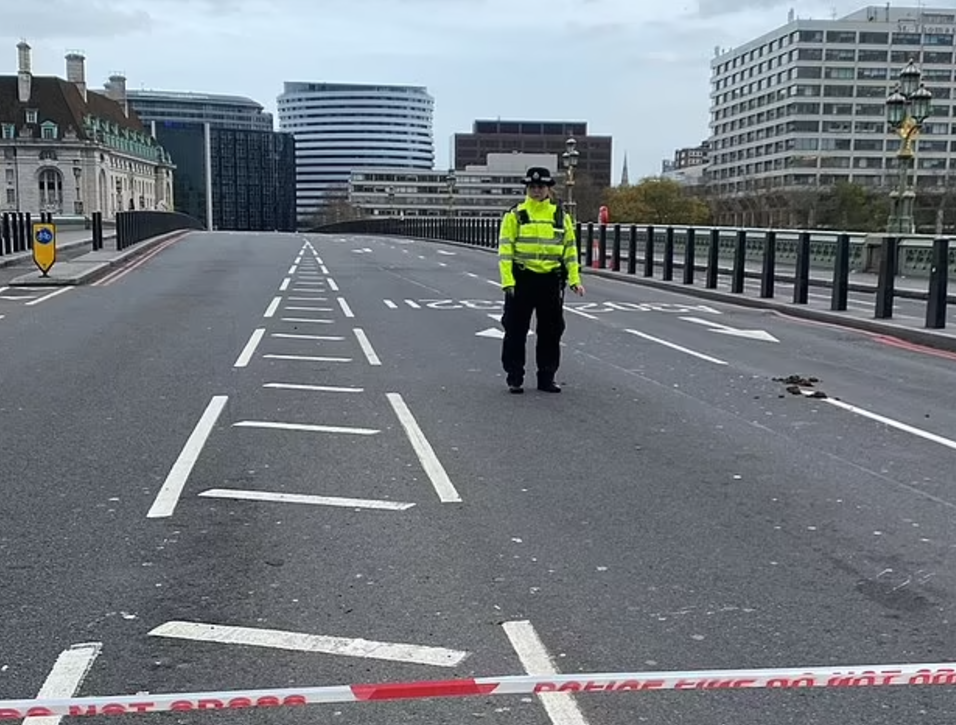 案發在遊客必到的西敏橋。(互聯網)