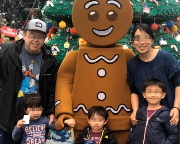 張女跟丈夫育有4名子女。(互聯網)