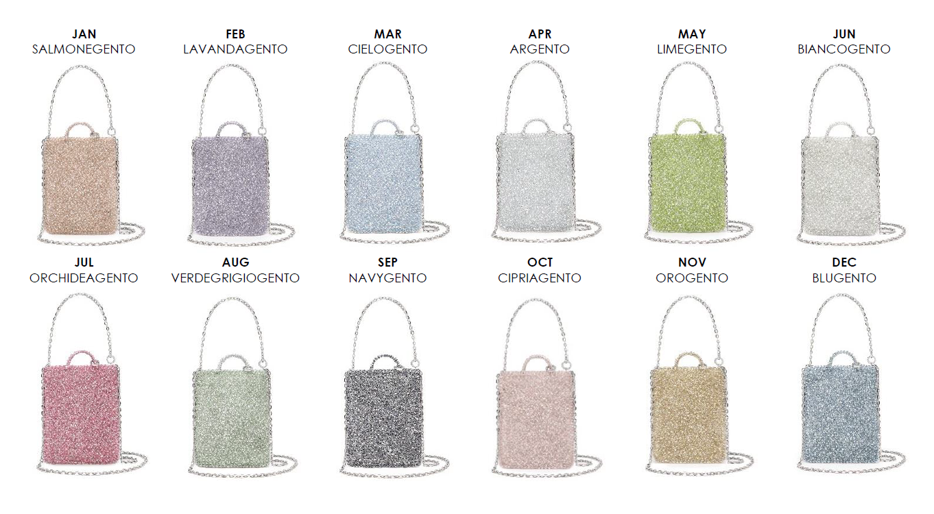 女朋友聖誕禮物2024|ANTEPRIMA STANDARD II WIREBAG節日限定誕生石色彩系列 $ 1,995