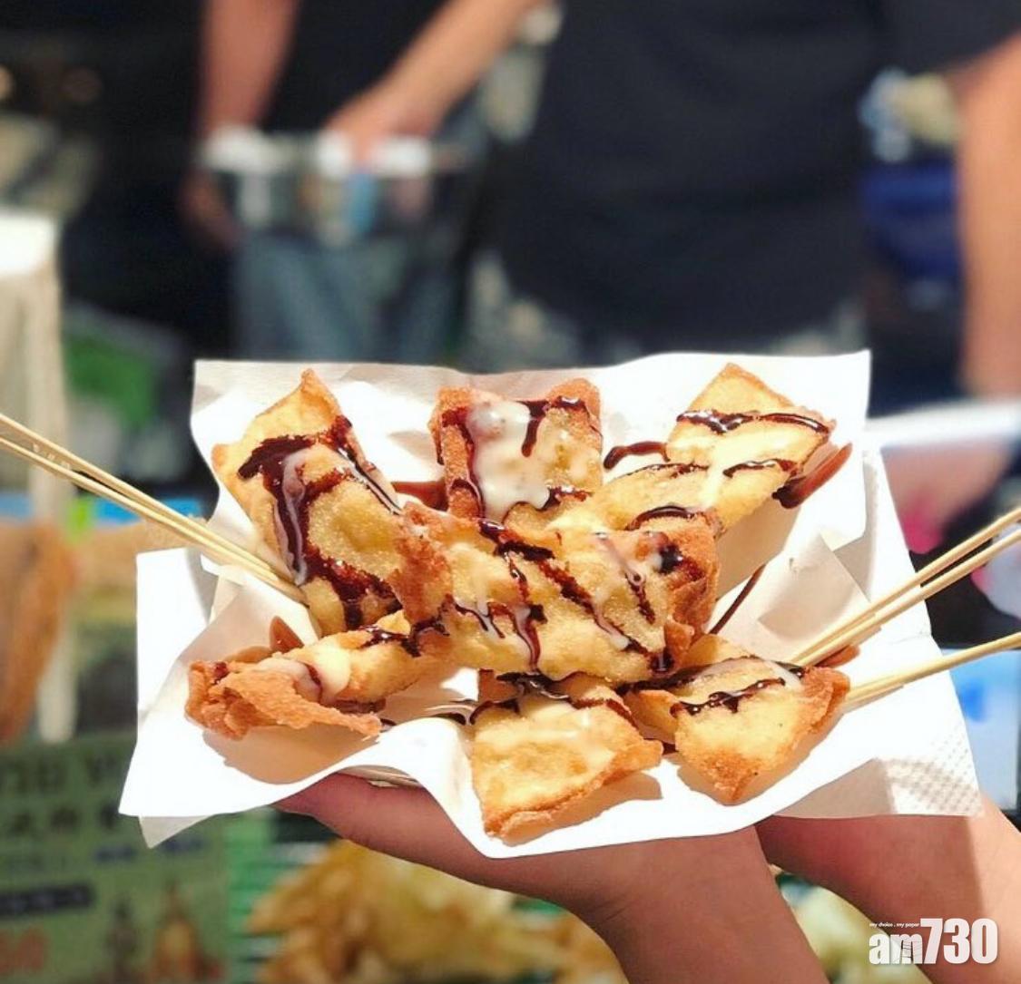 下午茶食譜|炸香蕉也可以用餃子皮代替麵包糠炸皮。