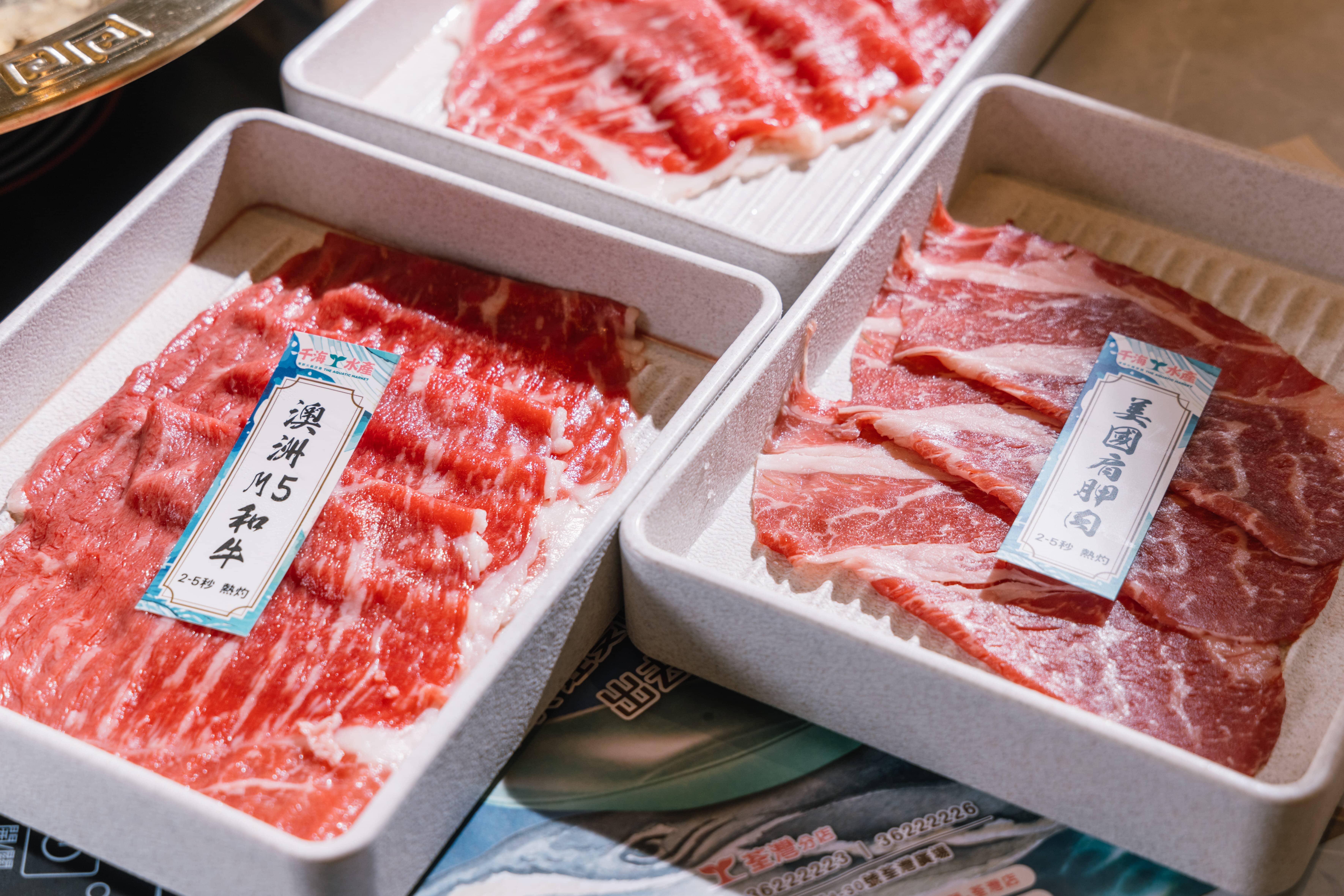 美國牛肩胛片及澳洲M5和牛都可以任點任食!