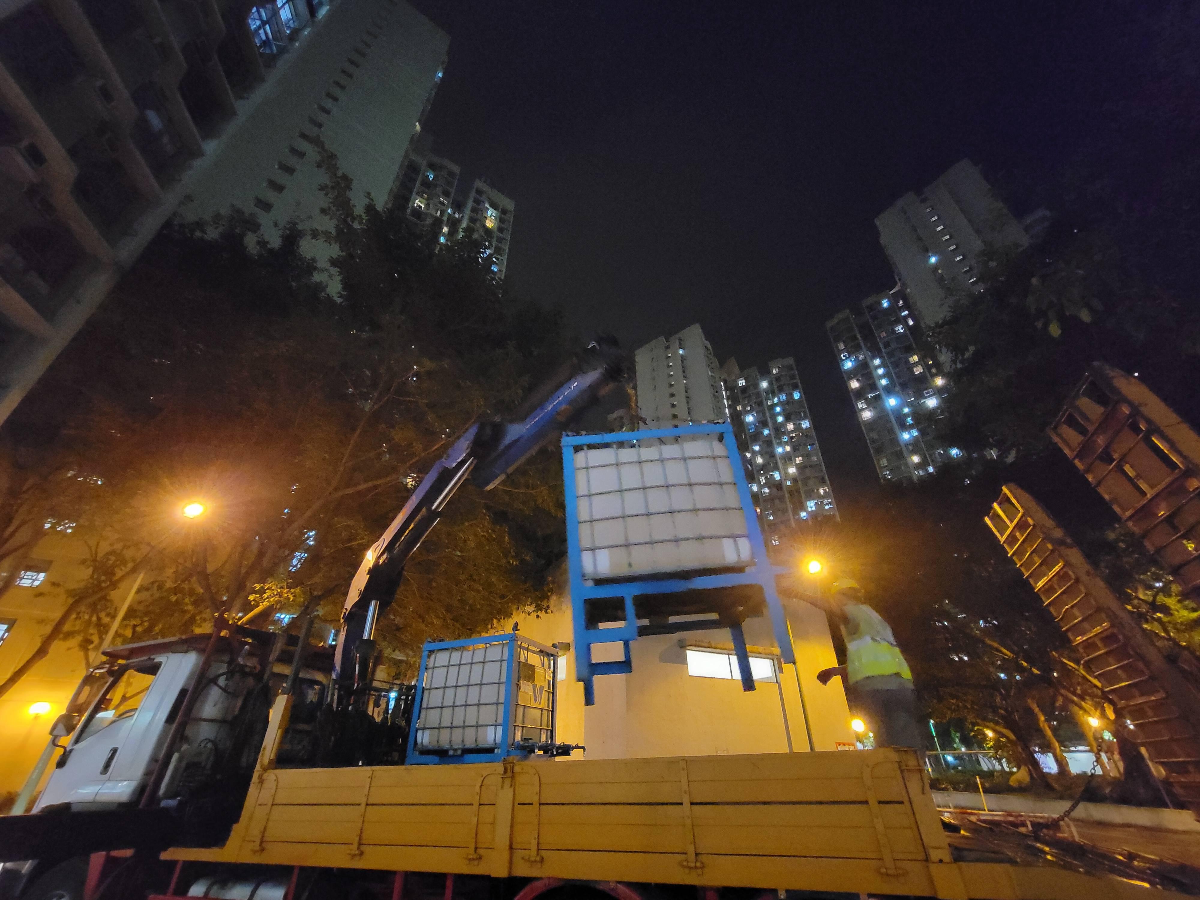 東涌大範圍停止供水事故