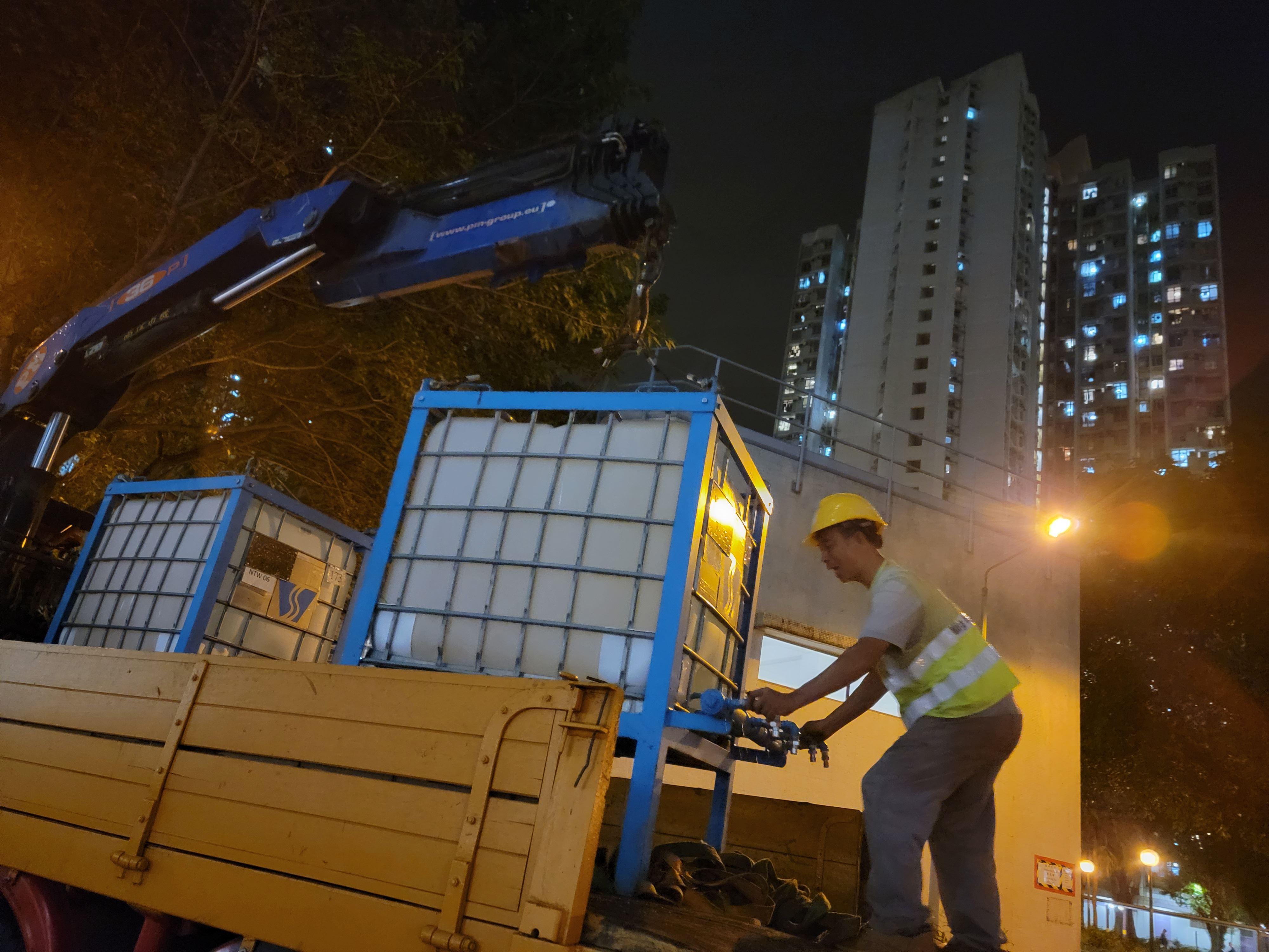 東涌大範圍停止供水事故