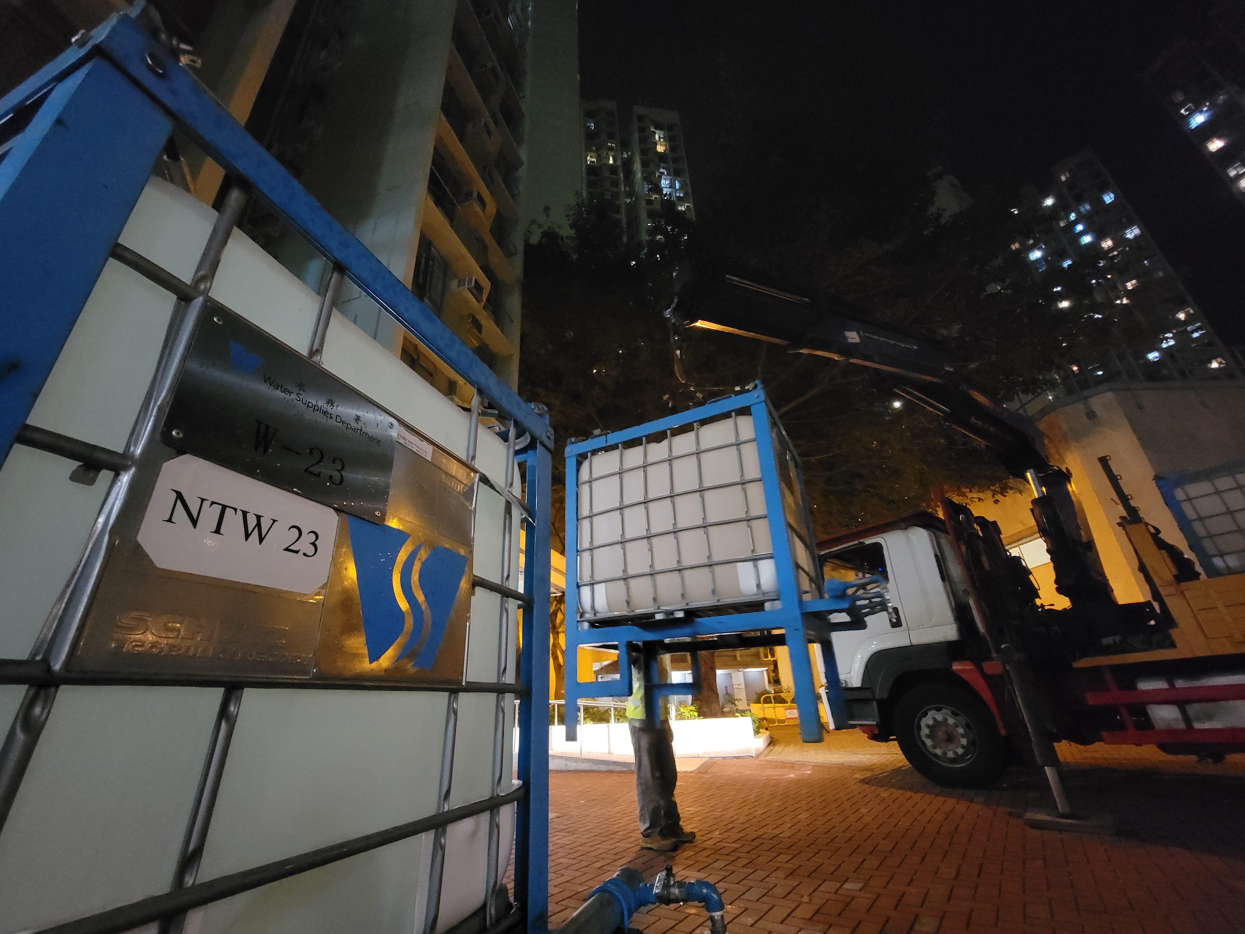 東涌大範圍停止供水事故