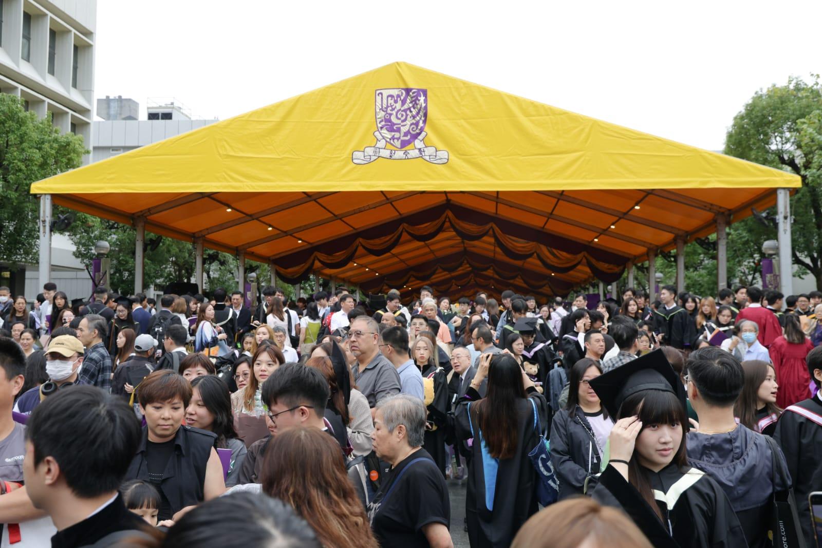 中大畢業禮今日舉行。(吳康琦攝)