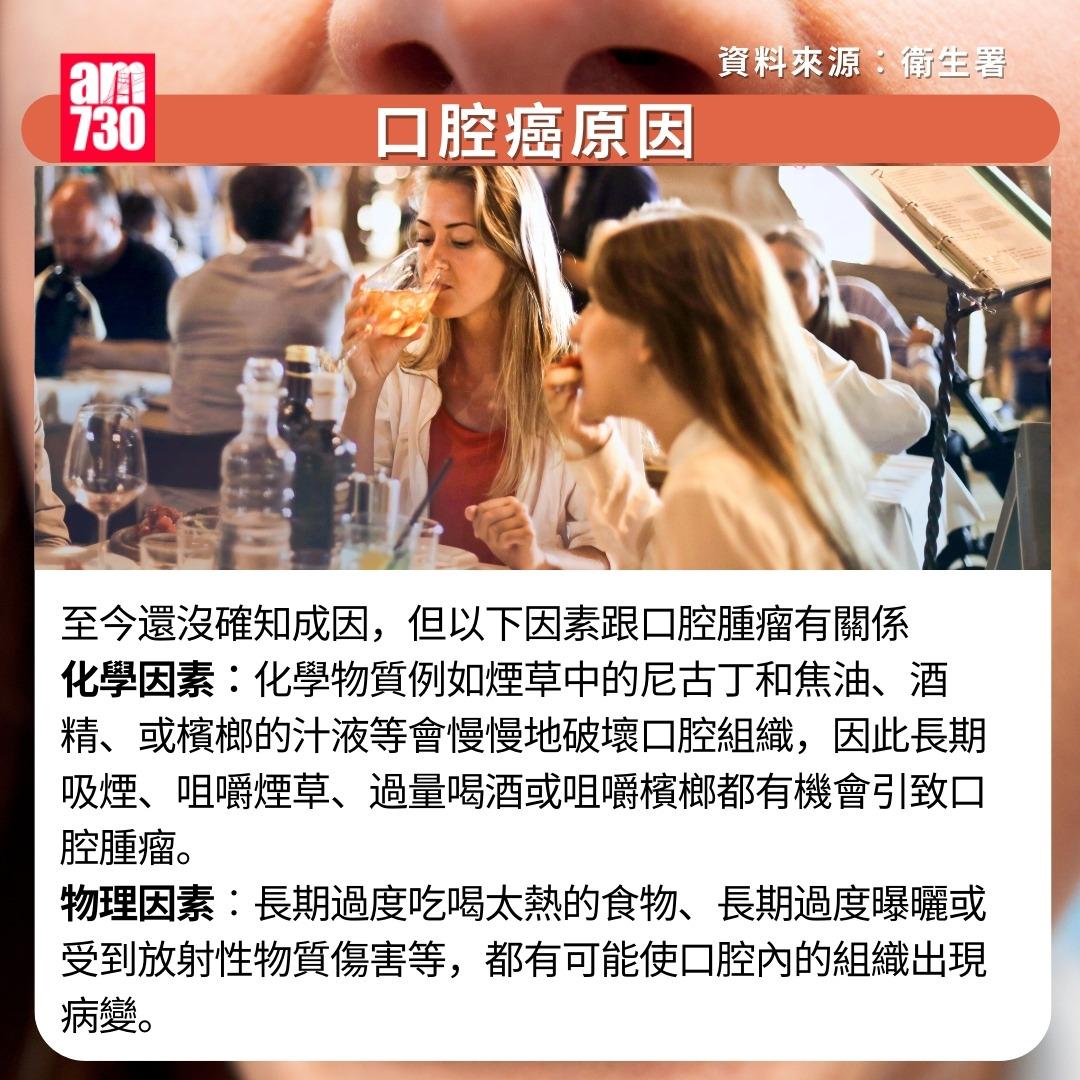 口腔癌原因/症狀/治療/預防方法|原因(am730製圖)