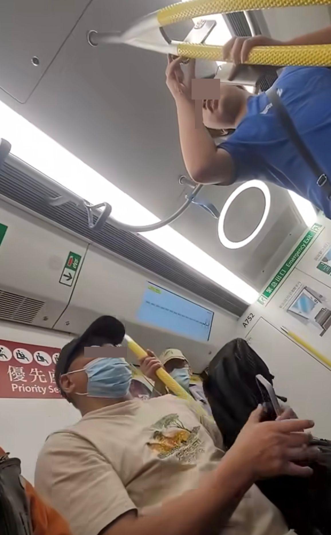 大叔與港女爭執。(網片截圖)