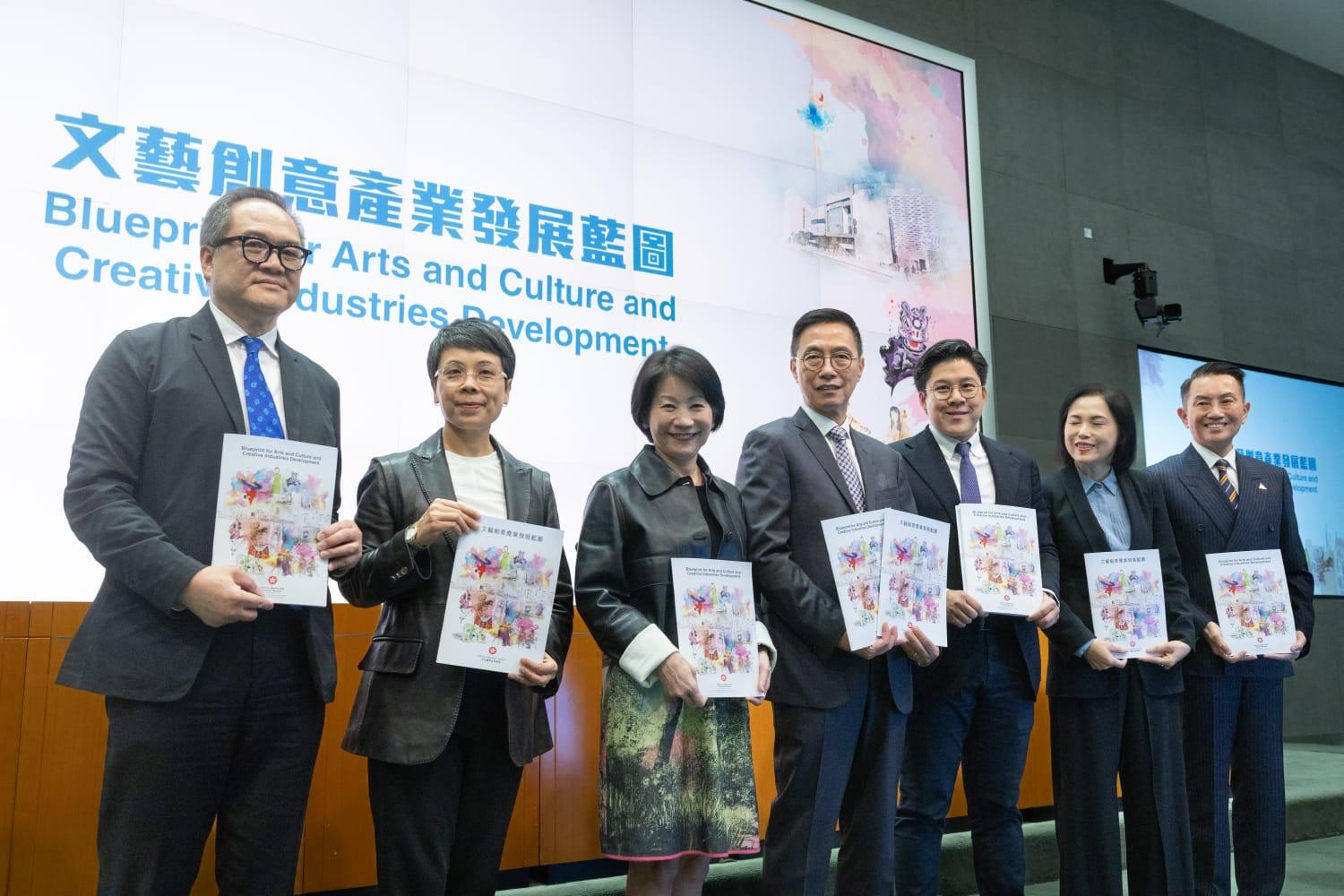 政府公布《文藝創意產業發展藍圖》。(蘇文傑攝)