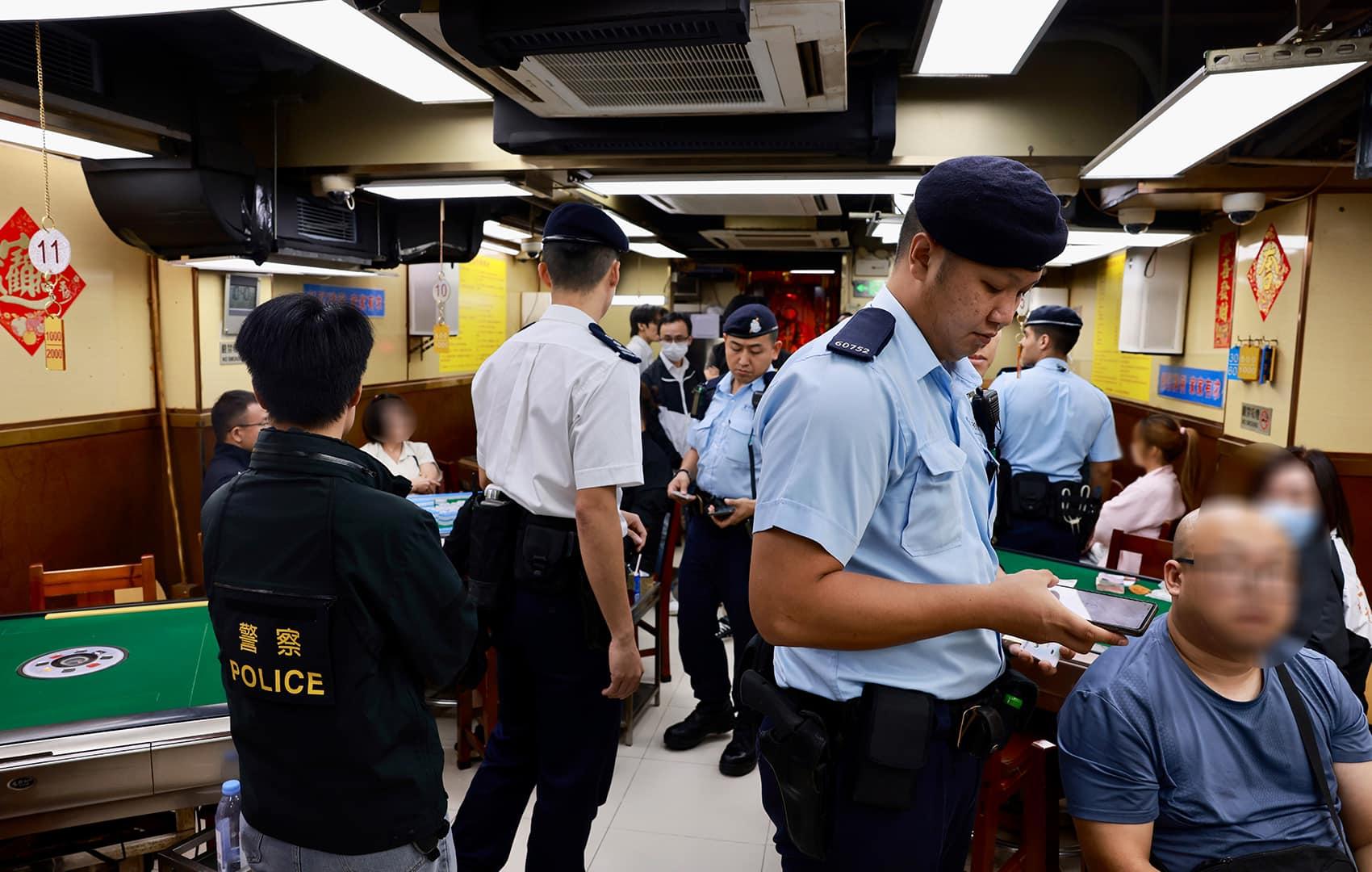 新界北總區刑事總部聯同新界北各區機動部隊及交通部展開一連四日「犁庭掃穴」反三合會行動,打擊三合會活動及氣燄(警方FB)