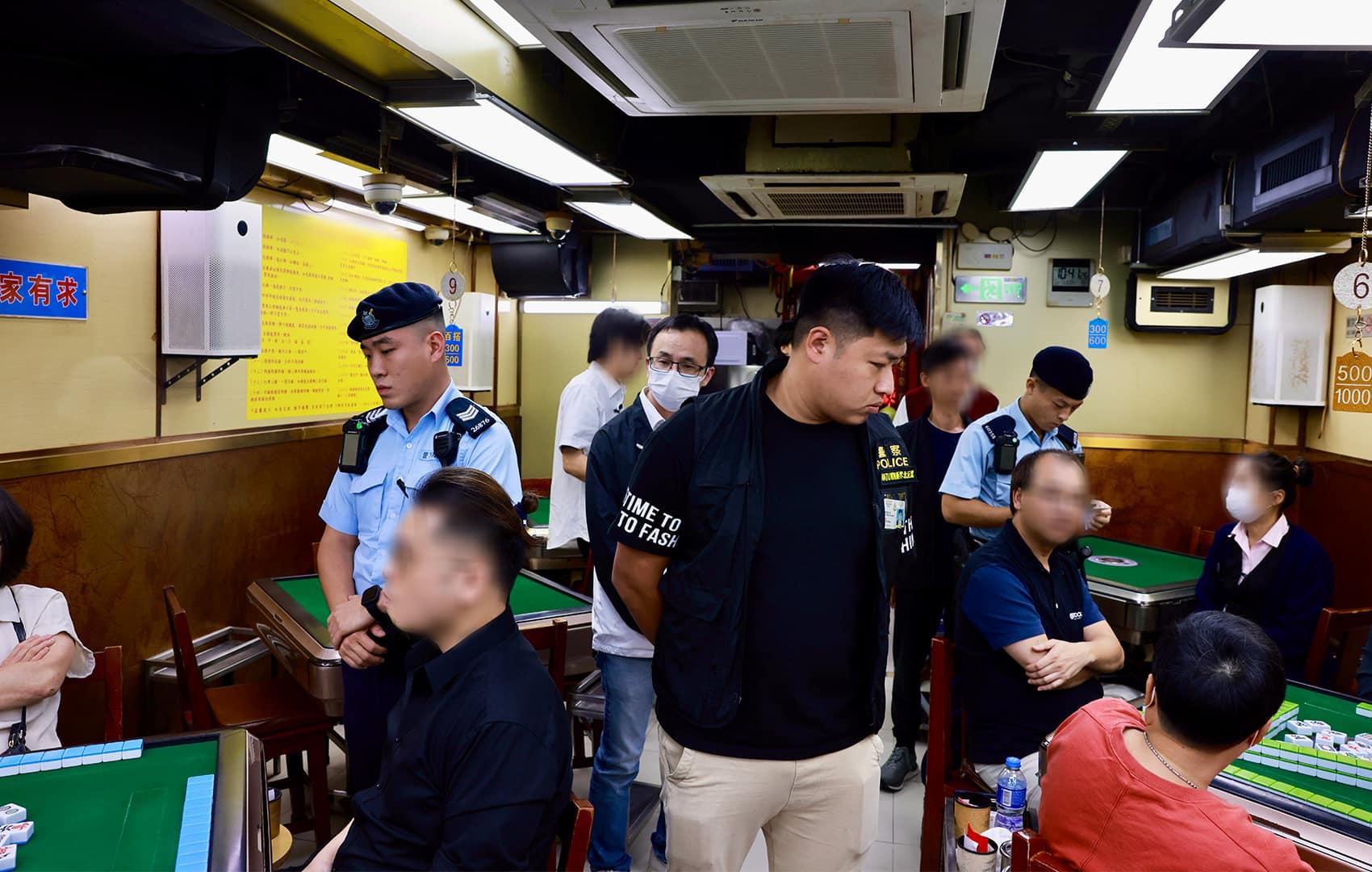 新界北總區刑事總部聯同新界北各區機動部隊及交通部展開一連四日「犁庭掃穴」反三合會行動,打擊三合會活動及氣燄(警方FB)