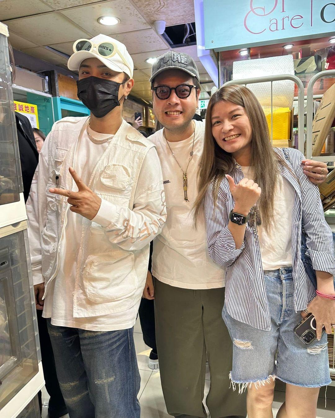 羅志祥到先達睇衫睇波鞋。(網上圖片)