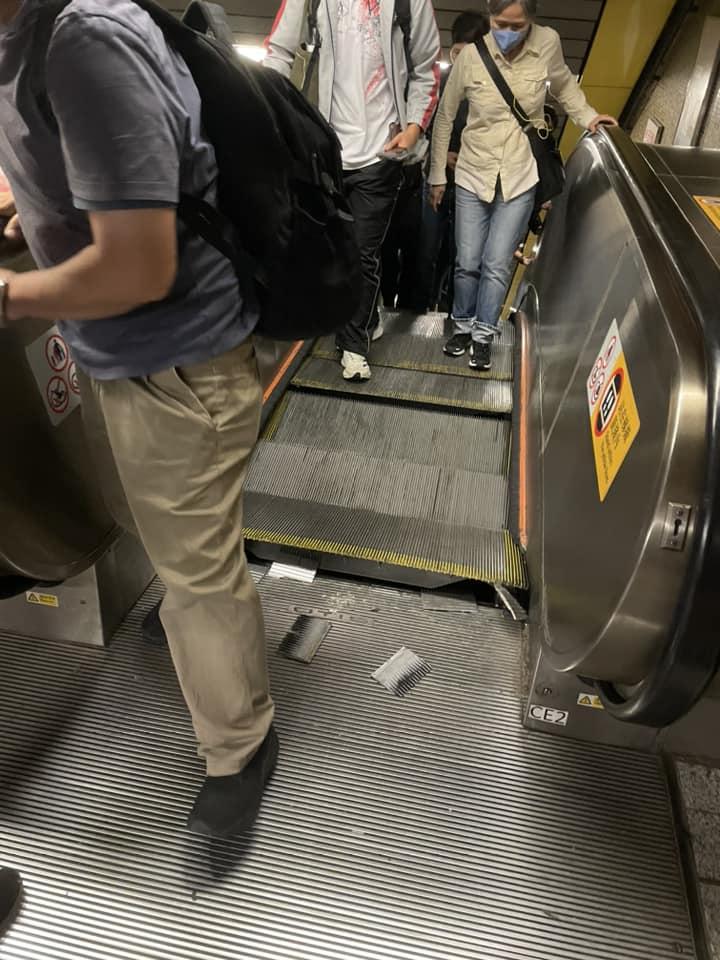 黃大仙發生「炒梯」事故。(網上圖片)