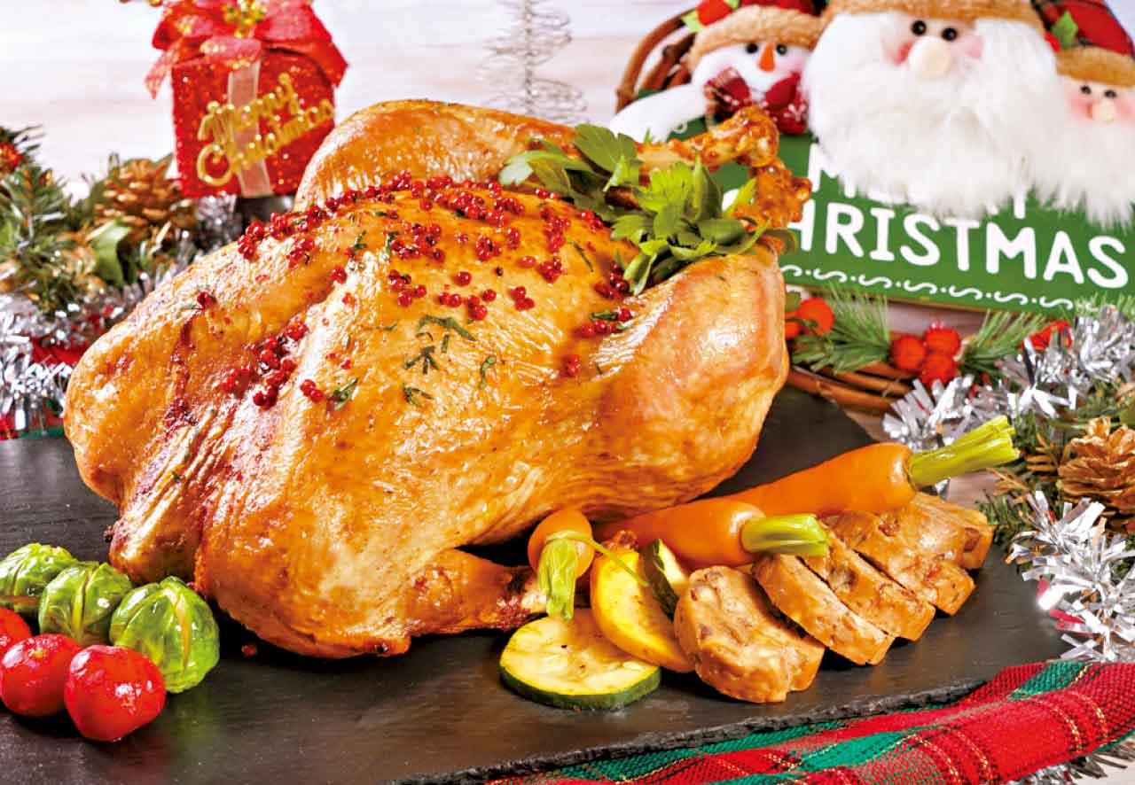 聖誕原隻火雞伴自家製餡腸