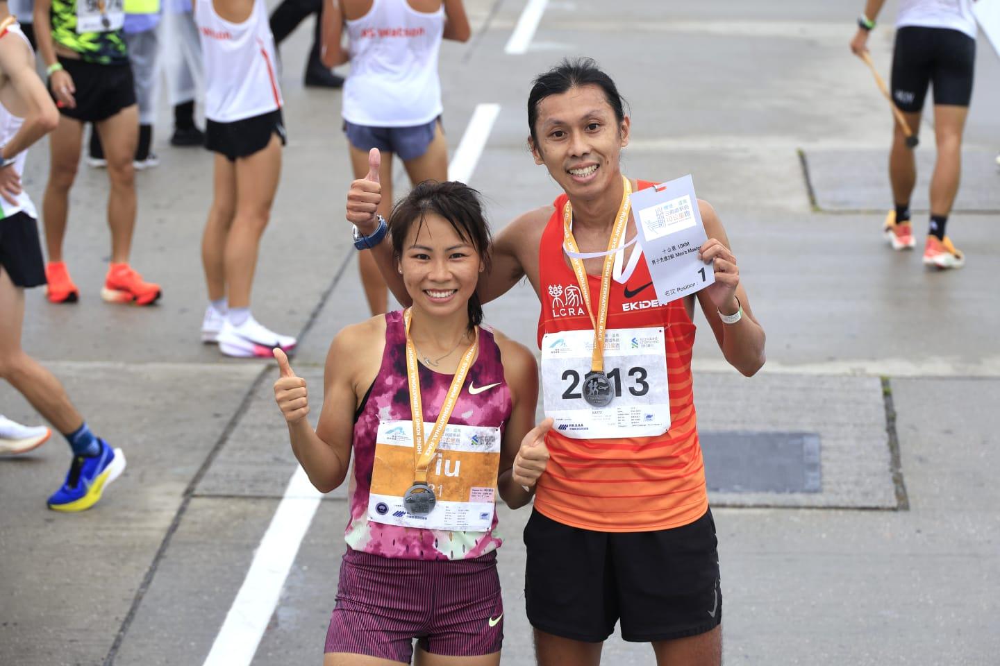 姚潔貞對賽果感滿意。(林俊源攝)