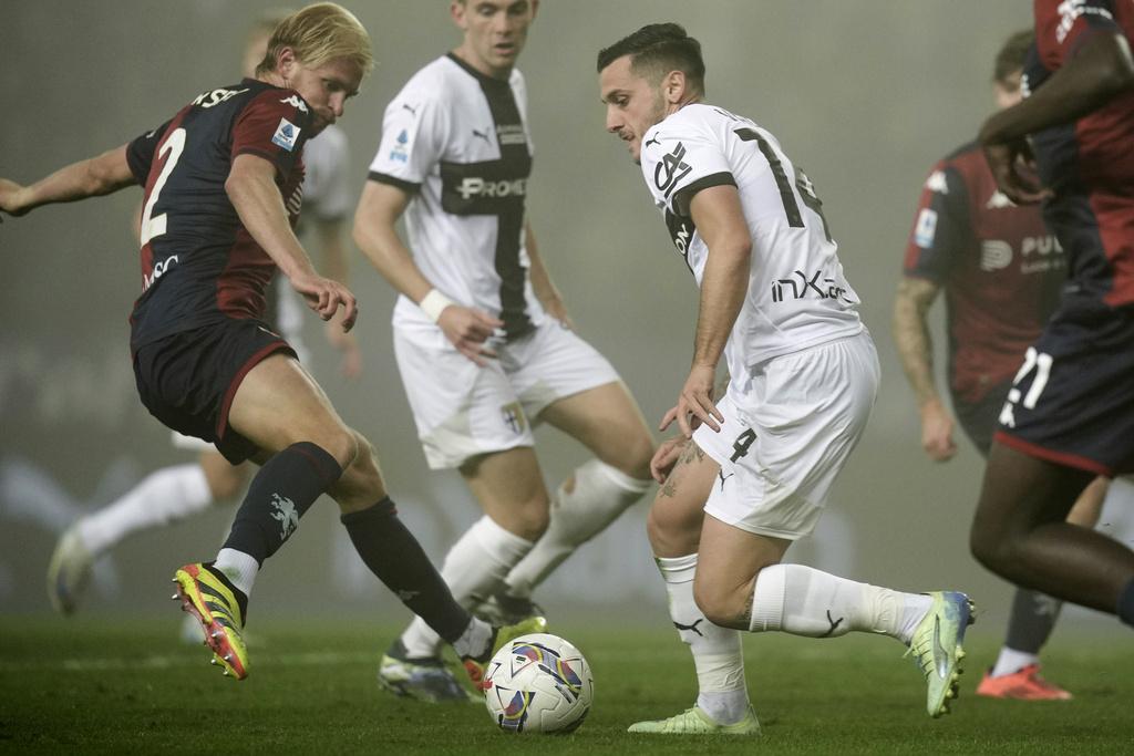 熱拿亞作客贏帕爾馬1:0。(美聯社)